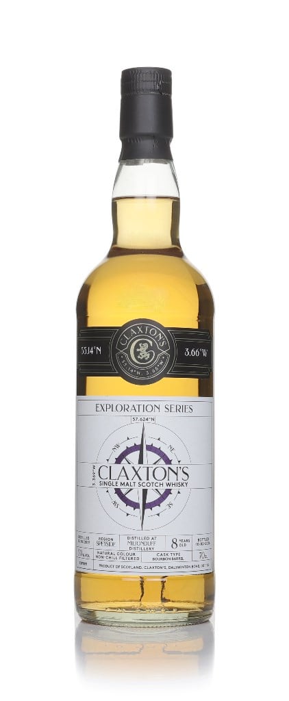 Miltonduff 8 Year Old 2017 - Exploration Series (Claxton's) 70cl