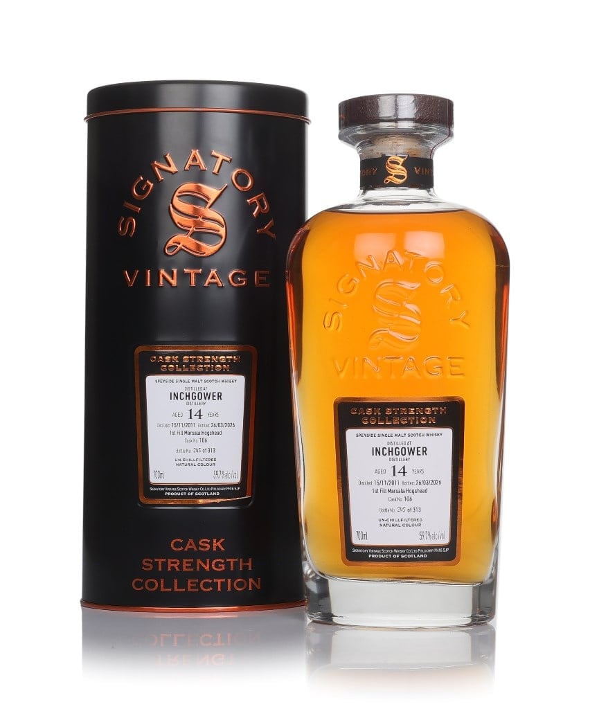Inchgower 14 Year Old 2011 (cask 106) - Cask Strength Collection (Signatory)