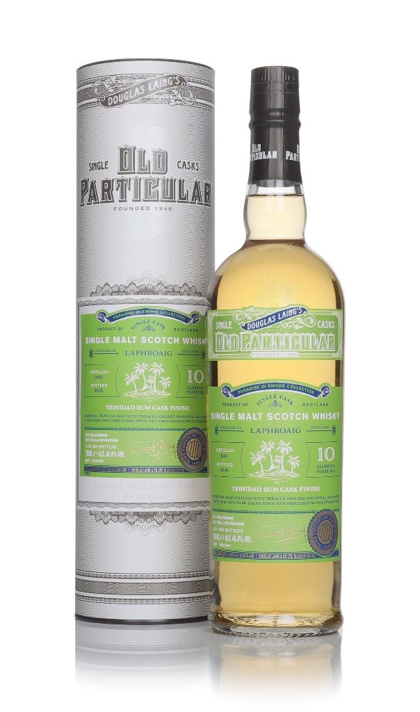Laphroaig 10 Year Old Trinidad Rum Finish Paradise in Smoke Collection - Old Particular (Douglas Laing) 70cl