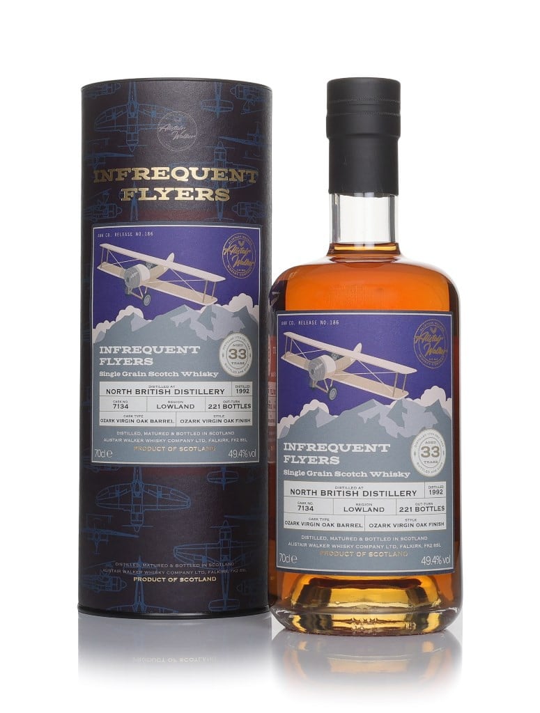 North British 33 Year Old 1992 (cask 7134) - Infrequent Flyers (Alistair Walker) 70cl