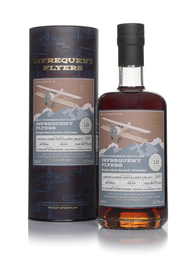 Undisclosed Islay 18 Year Old 2007 (cask 807402) - Infrequent Flyers (Alistair Walker)