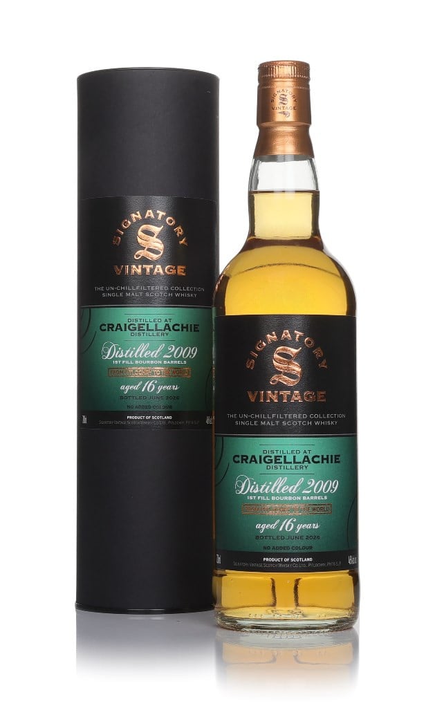 Craigellachie 16 Year Old 2009 - The Un-Chillfiltered Collection (Signatory) 70cl