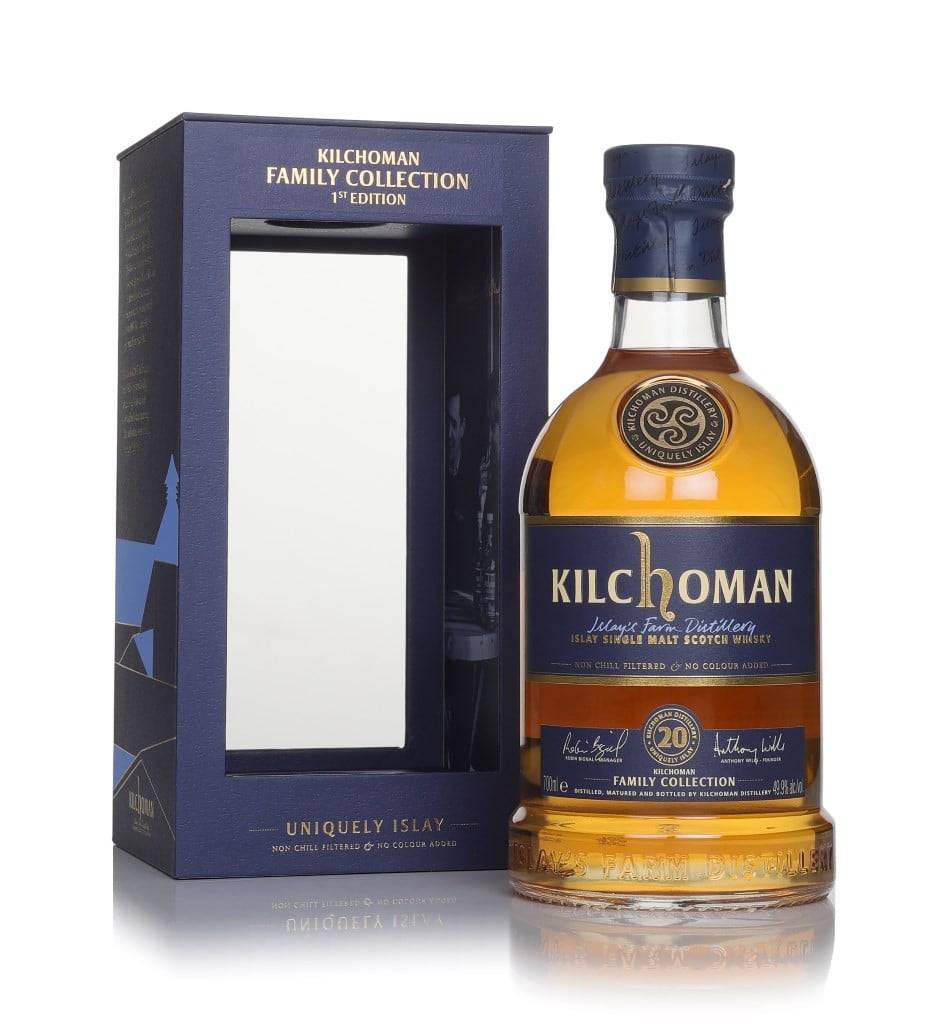 Kilchoman 20 Years Old Bourbon Cask Matured - Kilchoman Family Collection 70cl
