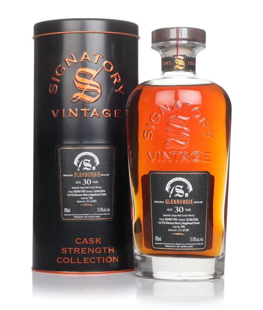 Glenburgie 30 Year Old 1995 (cask 105) - Cask Strength Collection (Signatory)