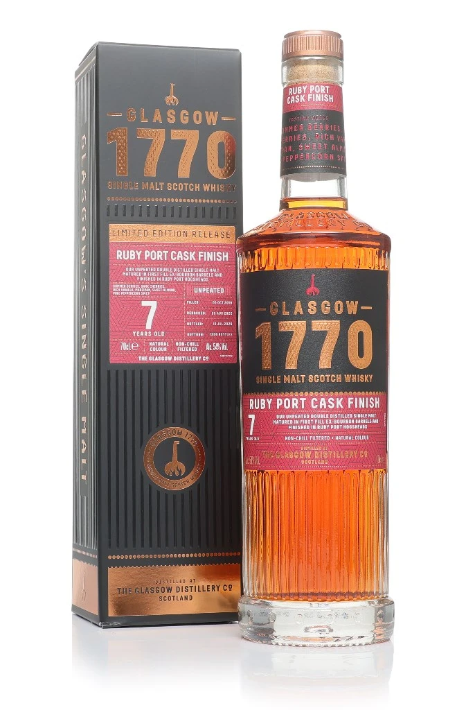 Glasgow 1770 7 Year Old Ruby Port Cask Finish