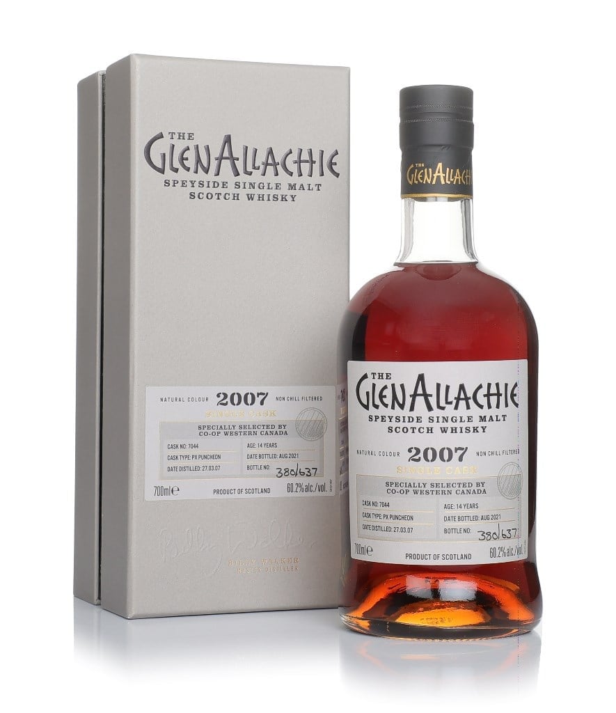 GlenAllachie 14 Year Old 2007 (cask 7044) - PX Puncheon