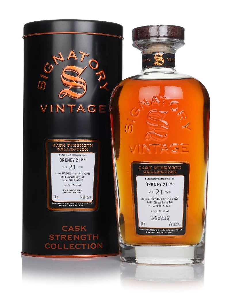 Secret Orkney (HP) 21 Year Old 2005 (cask DRU17 A63 #30) - Cask Strength Collection (Signatory)