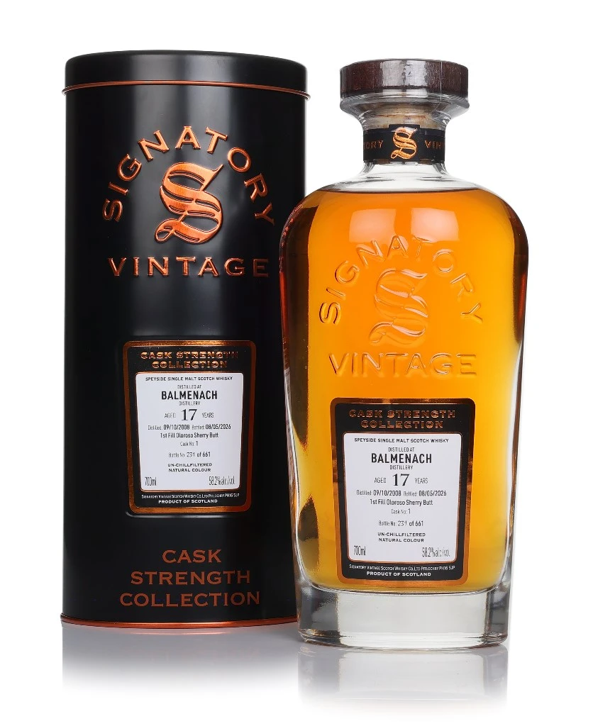 Balmenach 17 Year Old 2008 (cask 1) - Cask Strength Collection (Signatory)