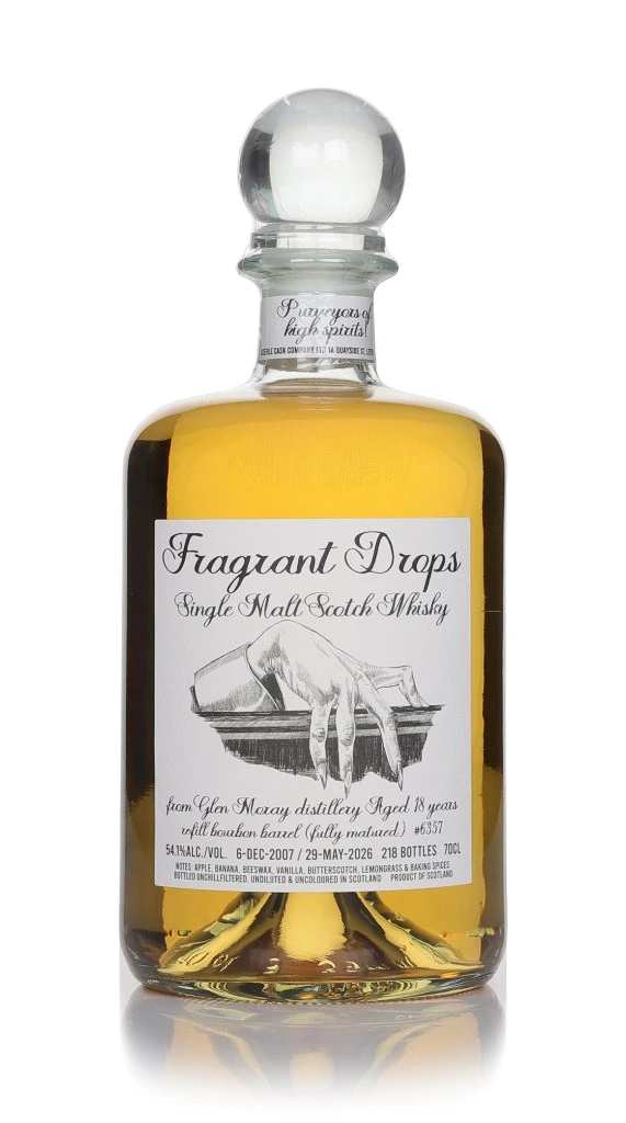 Glen Moray 18 Year Old 2007 Bourbon Barrel (cask 6357) - Fragrant Drops (Keeble Cask Company)