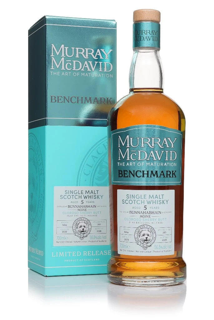 Bunnahabhain Mòine 5 Year Old 2020 Oloroso Sherry Butt - Benchmark (Murray McDavid)