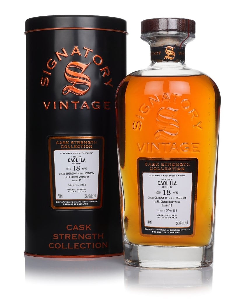 Caol Ila 18 Year Old 2007 (cask 10) - Cask Strength Collection (Signatory)