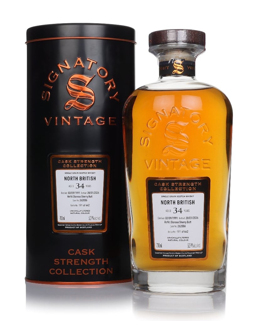 North British 34 Year Old 1991 (cask 262086) - Cask Strength Collection (Signatory)