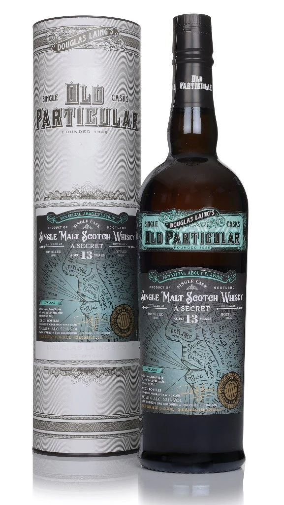 Secret Lowland Orange Wine Finish 13 Year Old 2013 Fanatical About Flavour - Old Particular (Douglas Laing)