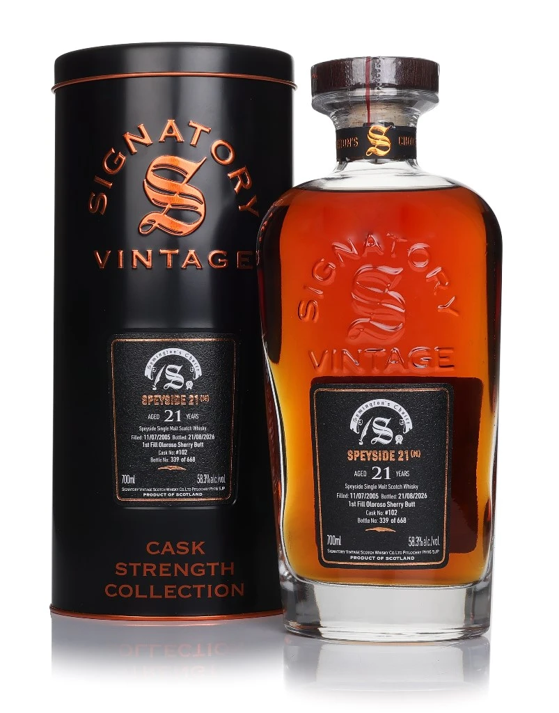 Speyside (M) 21 Year Old 2005 (cask 102) - Cask Strength Collection (Signatory)