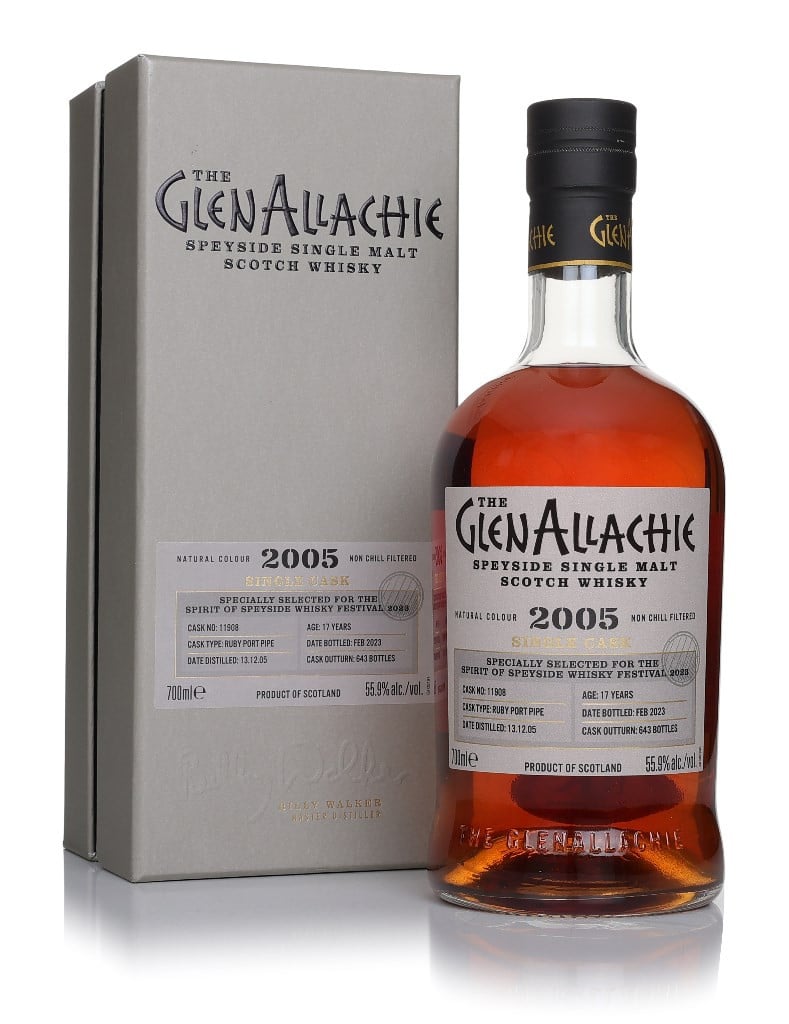 GlenAllachie 17 Years Old 2005 (cask 11908) - Ruby Port Pipe (Spirit of Speyside Festival 2023)