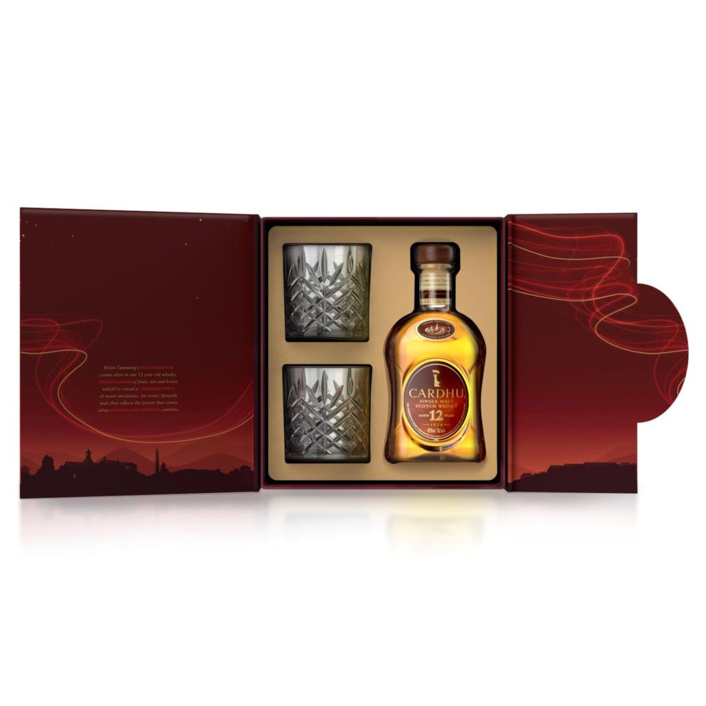 Cardhu 12 Year Old Gift Pack with 2x Glasses 70cl Whisky | Master