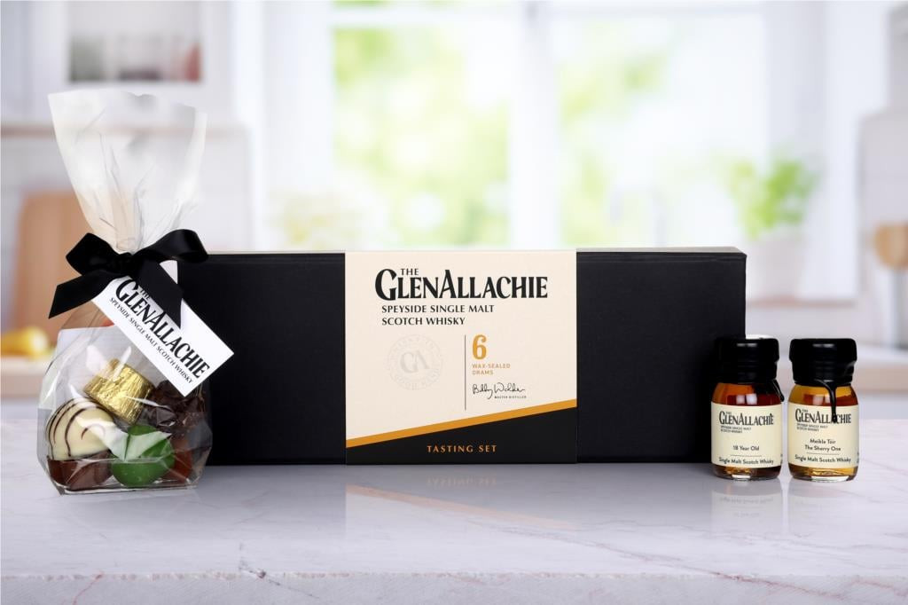 The GlenAllachie Whisky & Chocolate Truffles Tasting Set 18cl