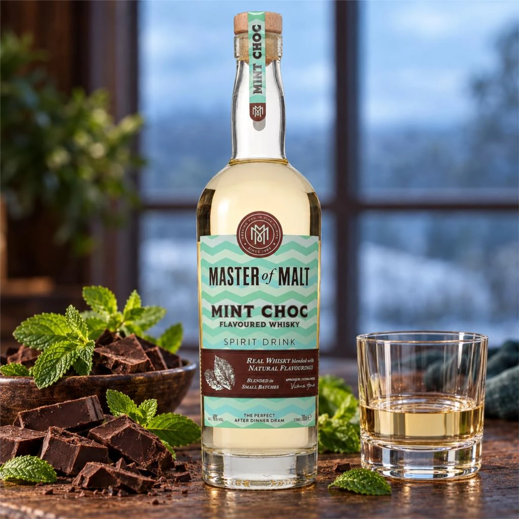 Mint Chocolate Flavoured Whisky (Master of Malt) 70cl - image 4