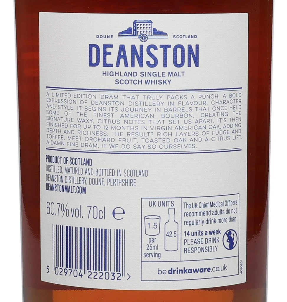 Deanston Virgin Oak Cask Strength 2026 Release (60th Anniversary