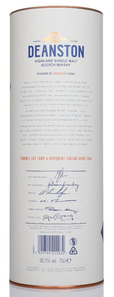 Deanston Virgin Oak Cask Strength 2026 Release (60th Anniversary