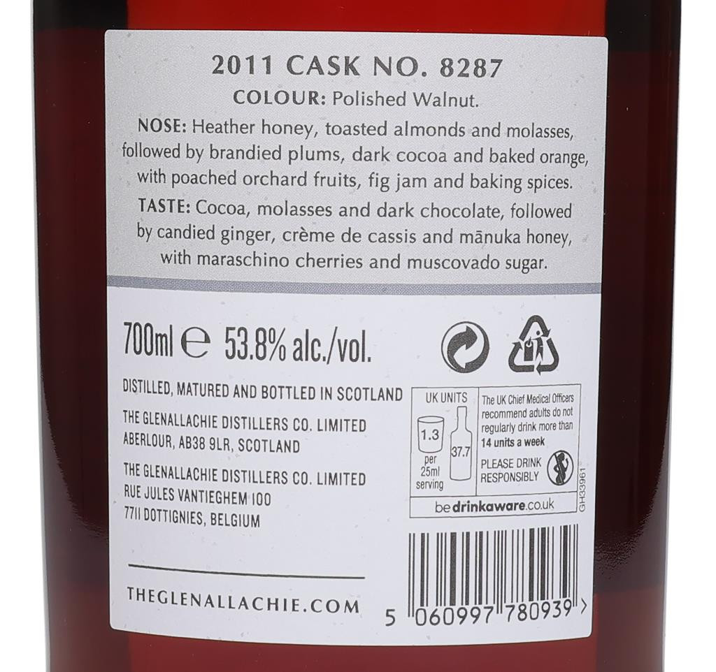 GlenAllachie 14 Year Old 2011 (cask 8287) - PX Puncheon 70cl Whisky - image 2