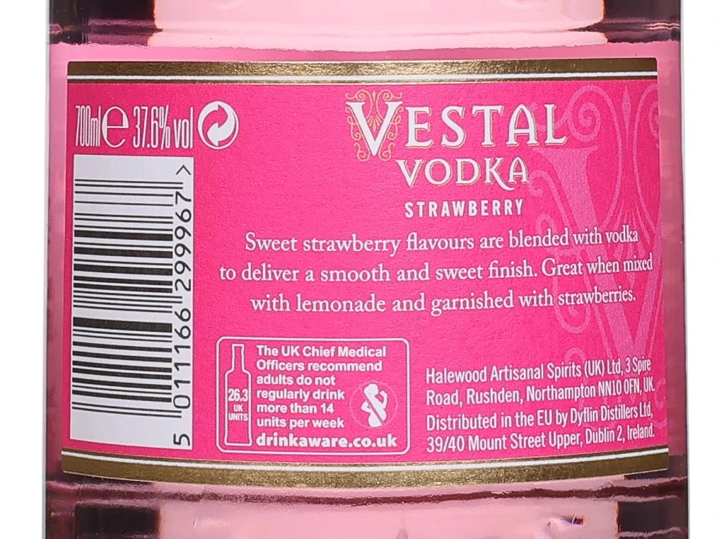 Vestal Strawberry Vodka 70cl - image 2