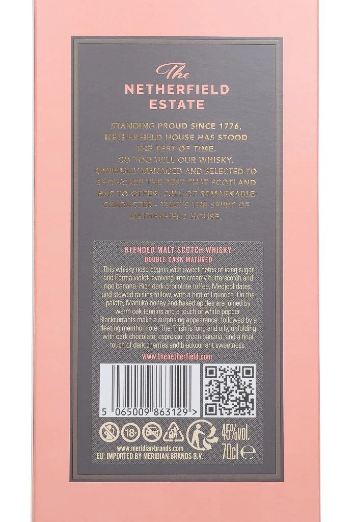 Blended Malt 13 Year Old - Netherfield Bond 70cl Whisky - image 3