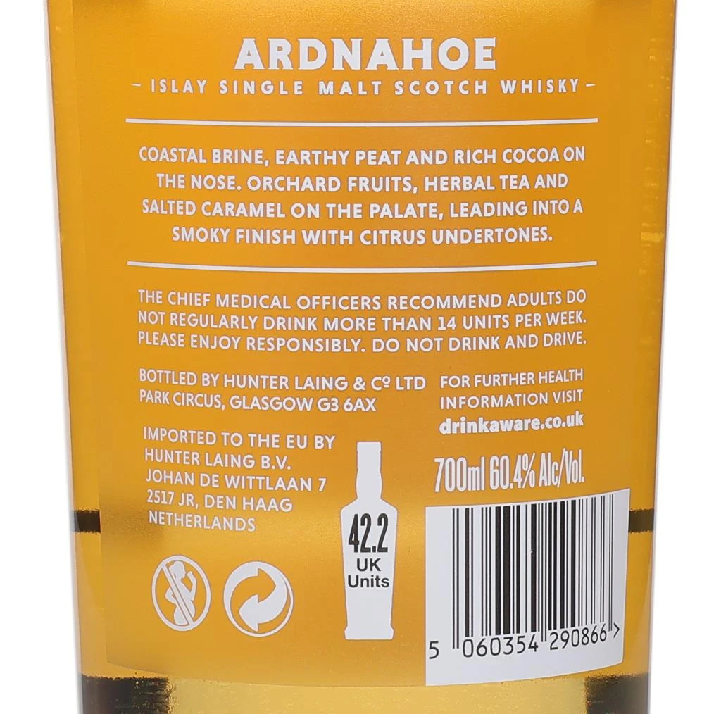 Ardnahoe 6 Year Old Cask Strength - Batch 3 70cl Whisky - image 2