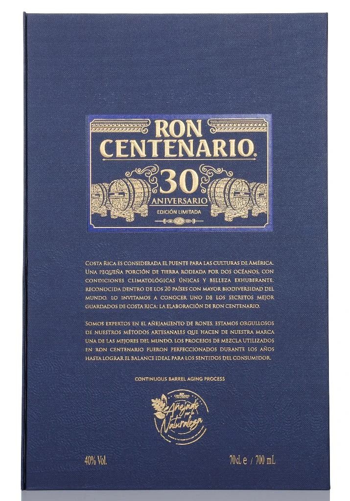Ron Centenario 30 Aniversario 70cl Rum - image 3