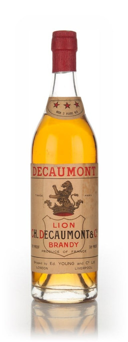 Decaumont 7 Year Old 3 Star Brandy - 1960s | Master Of Malt