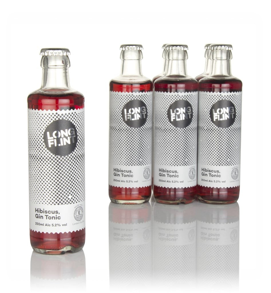 LongFlint Hibiscus, Gin Tonic (6 x 25cl) 150cl