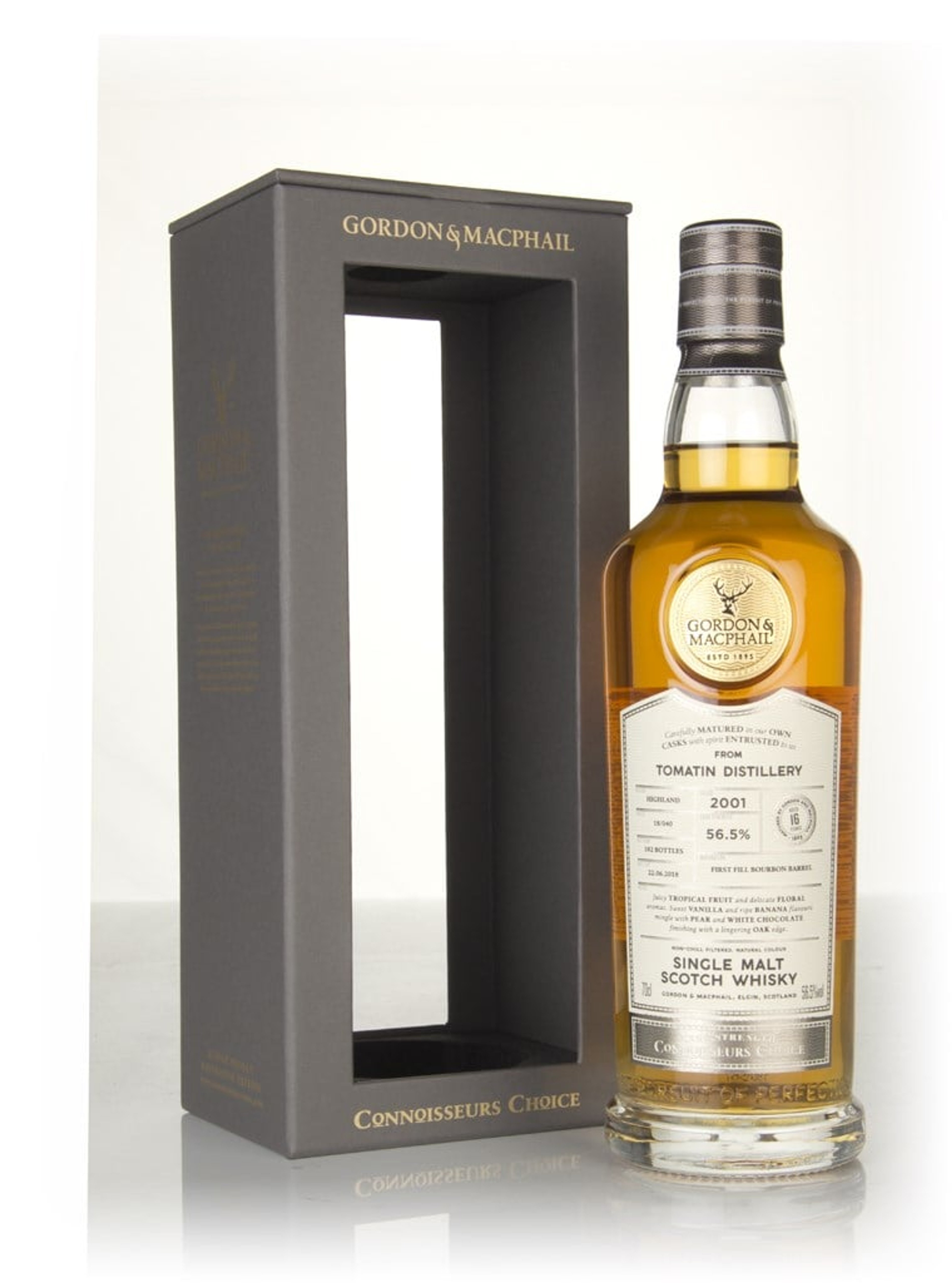 Tomatin 16 Year Old 2001 (batch 18/040) - Connoisseurs Choice (Gordon & MacPhail) 70cl