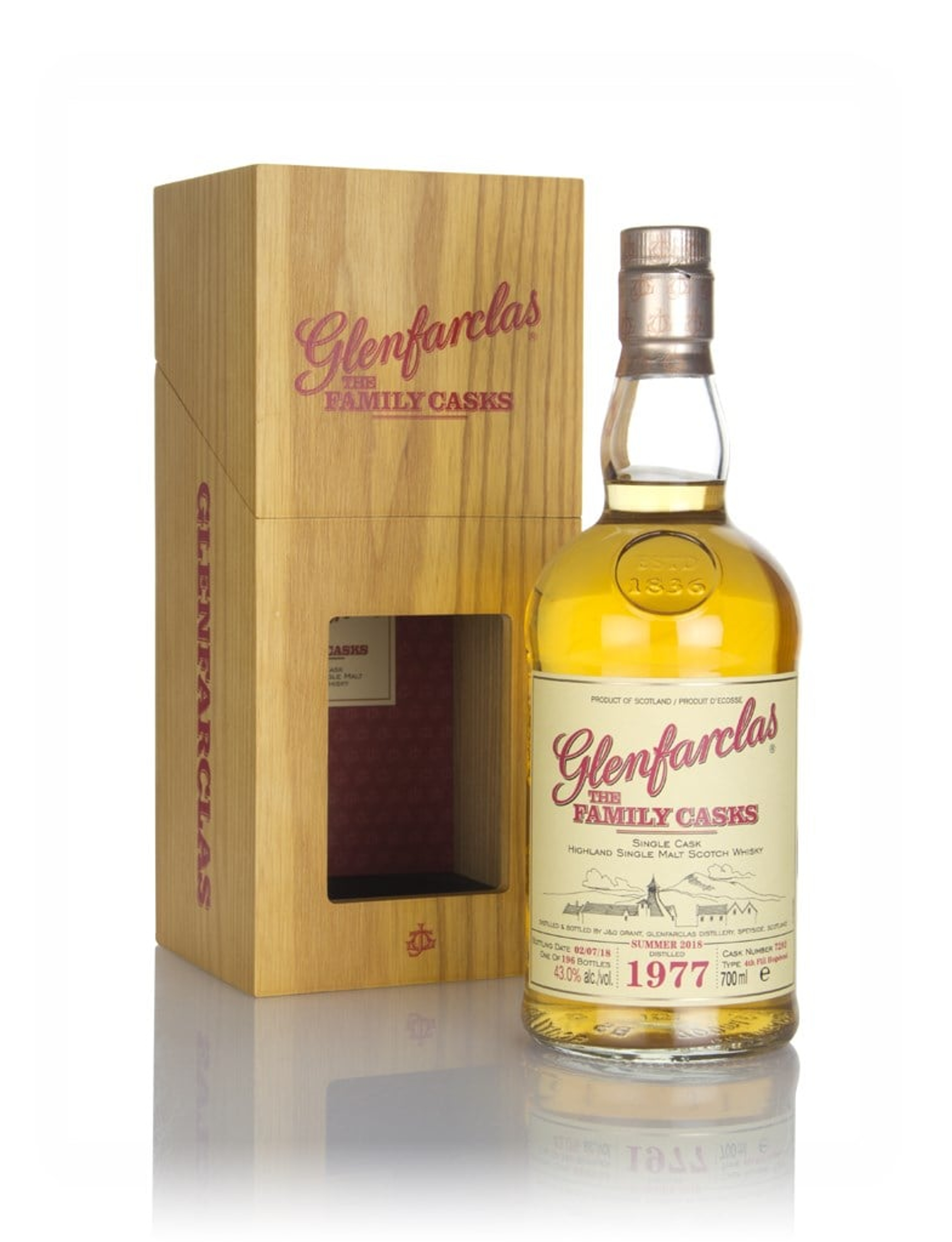 Glenfarclas 1977 (cask 7292) Family Cask Summer 2018 Release 70cl