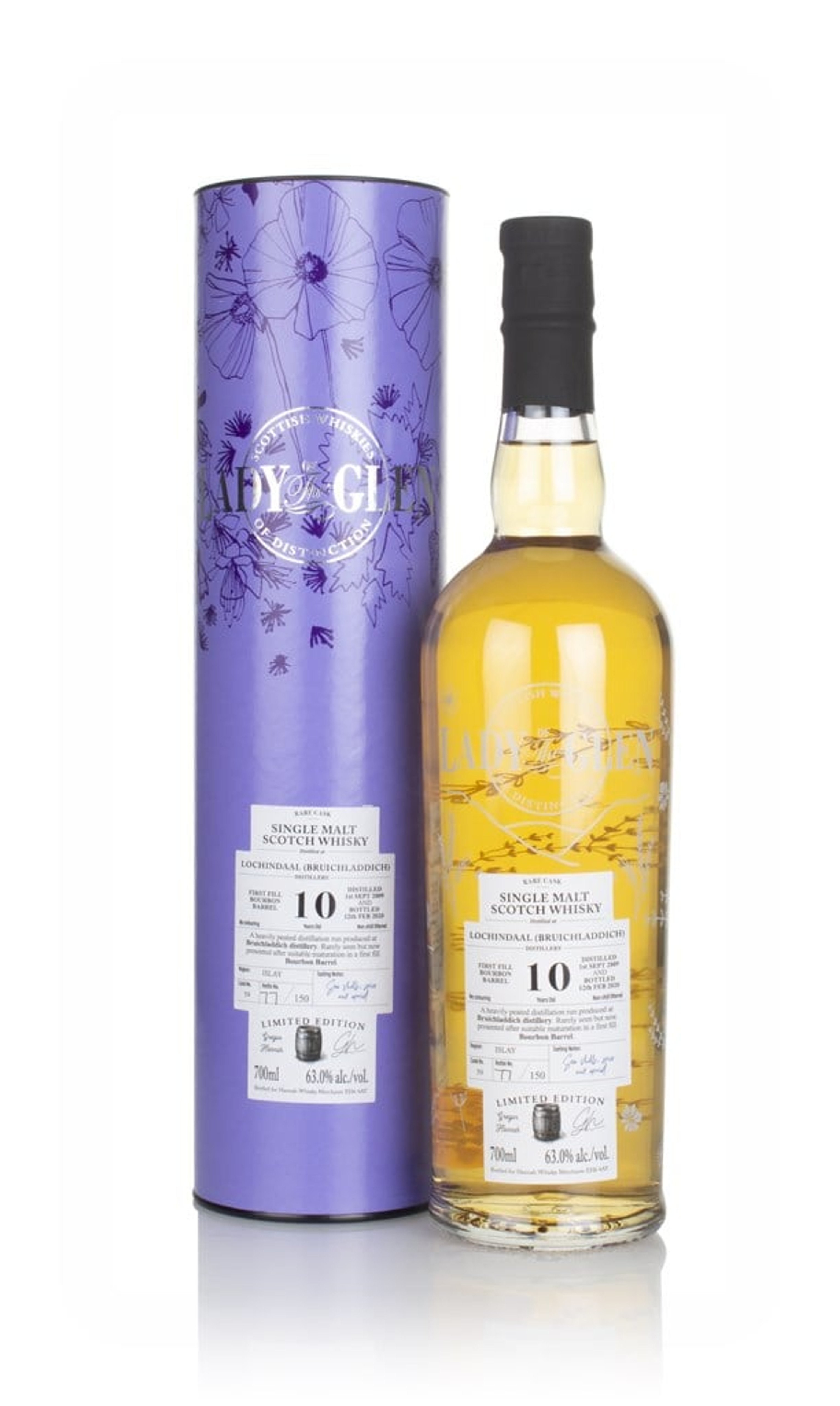 Lochindaal 10 Year Old 2009 (cask 59) - Lady of the Glen (Hannah Whisky Merchants) 70cl