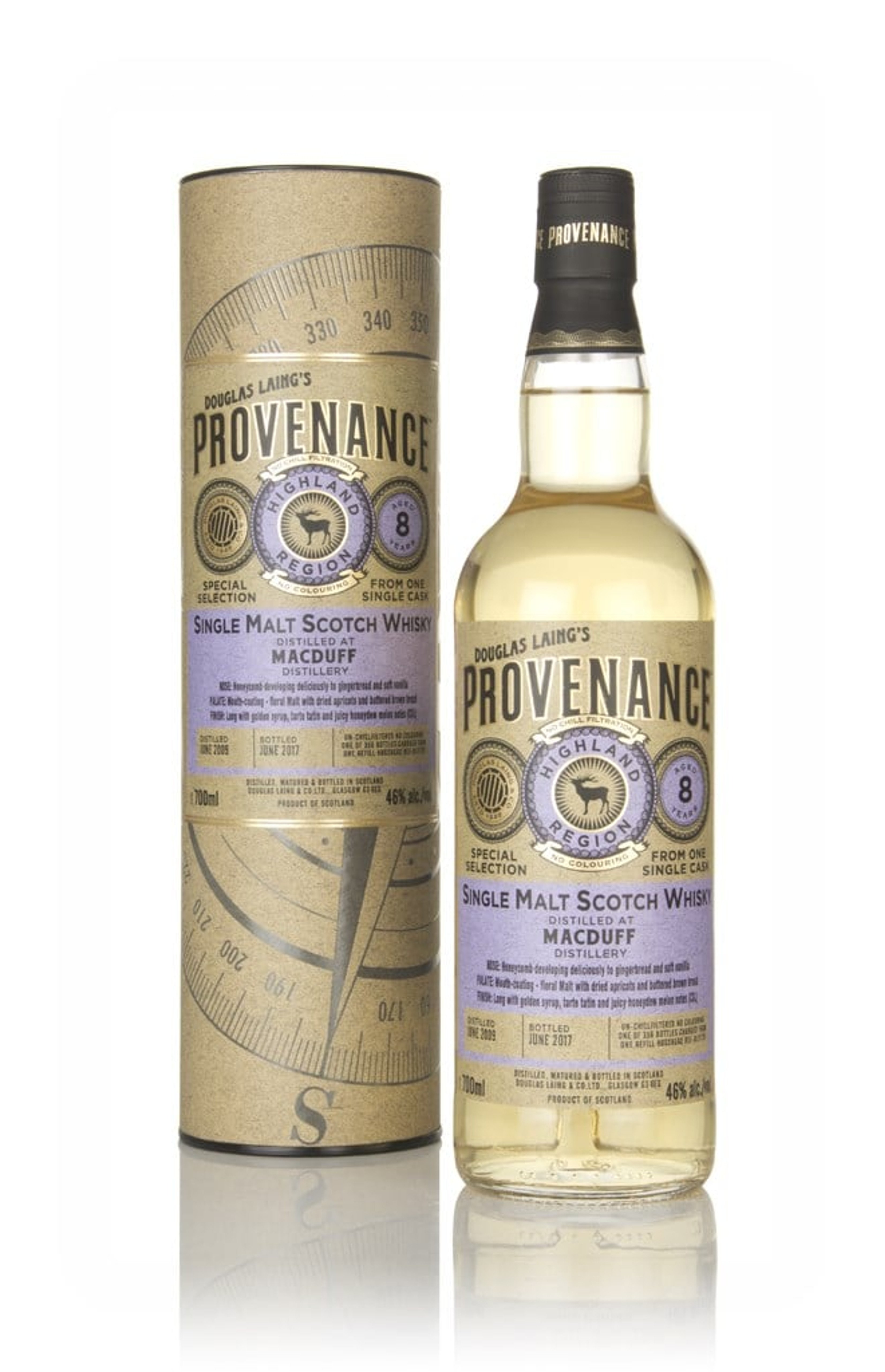 Macduff 8 Year Old 2009 (cask 11775) - Provenance (Douglas Laing) 70cl
