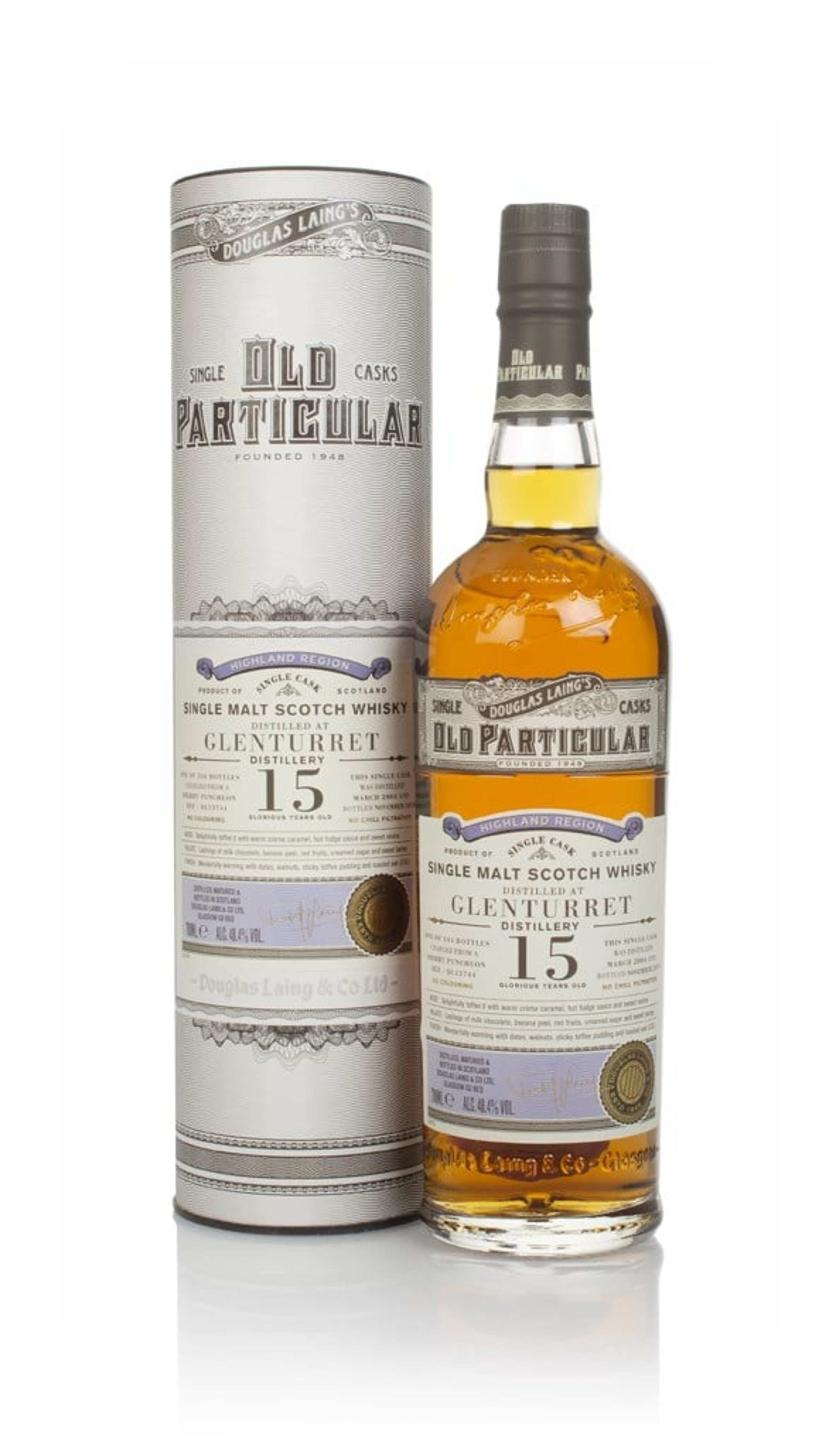 Glenturret 15 Year Old 2004 (cask 13744) - Old Particular (Douglas Laing) 70cl