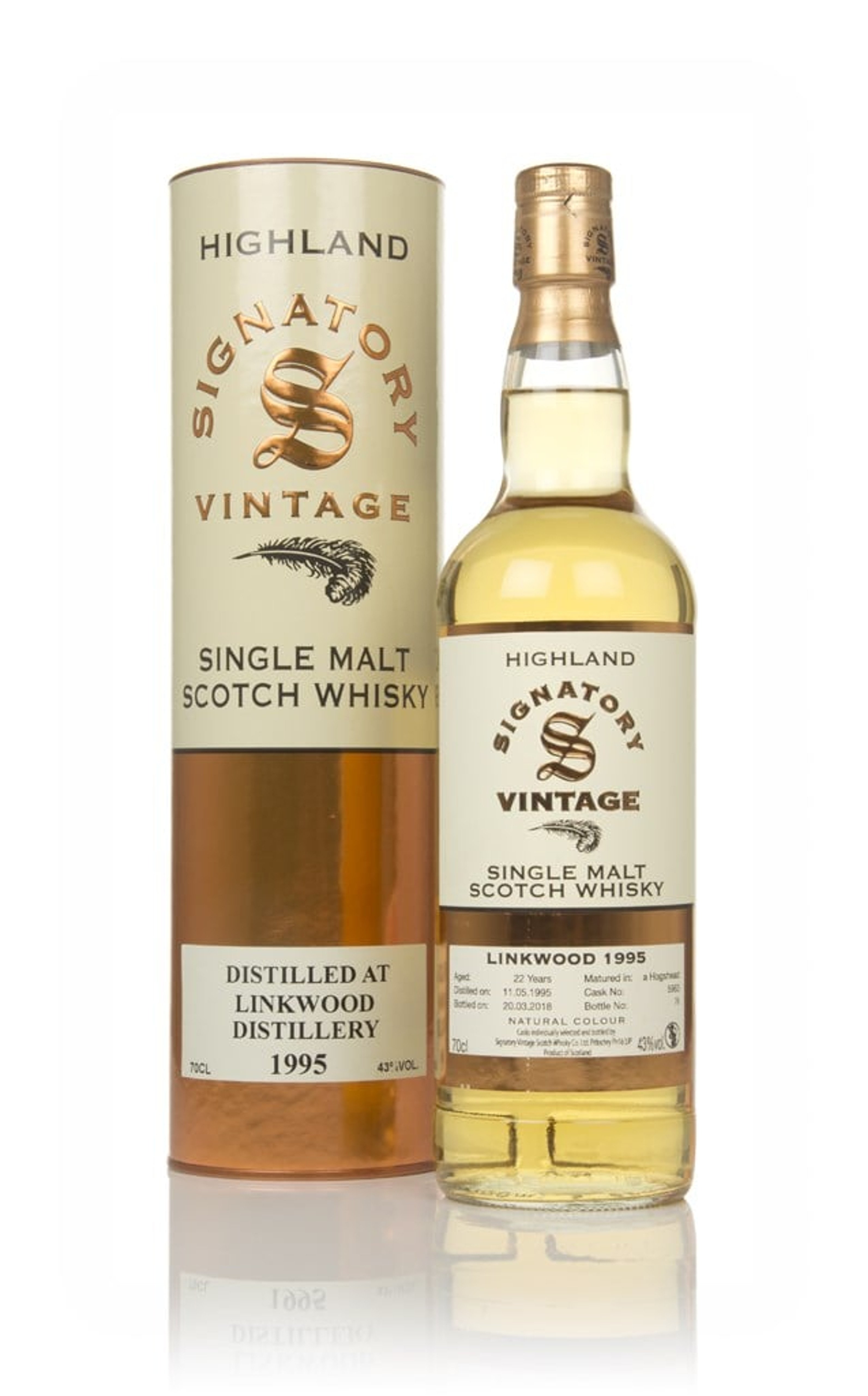 Linkwood 22 Year Old 1995 (cask 5963) - Signatory 70cl