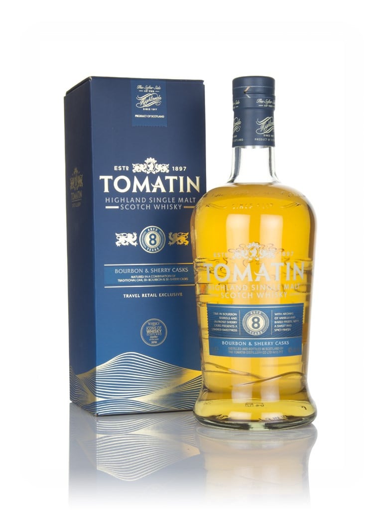 Tomatin 8 Year Old Bourbon & Sherry Casks 100cl