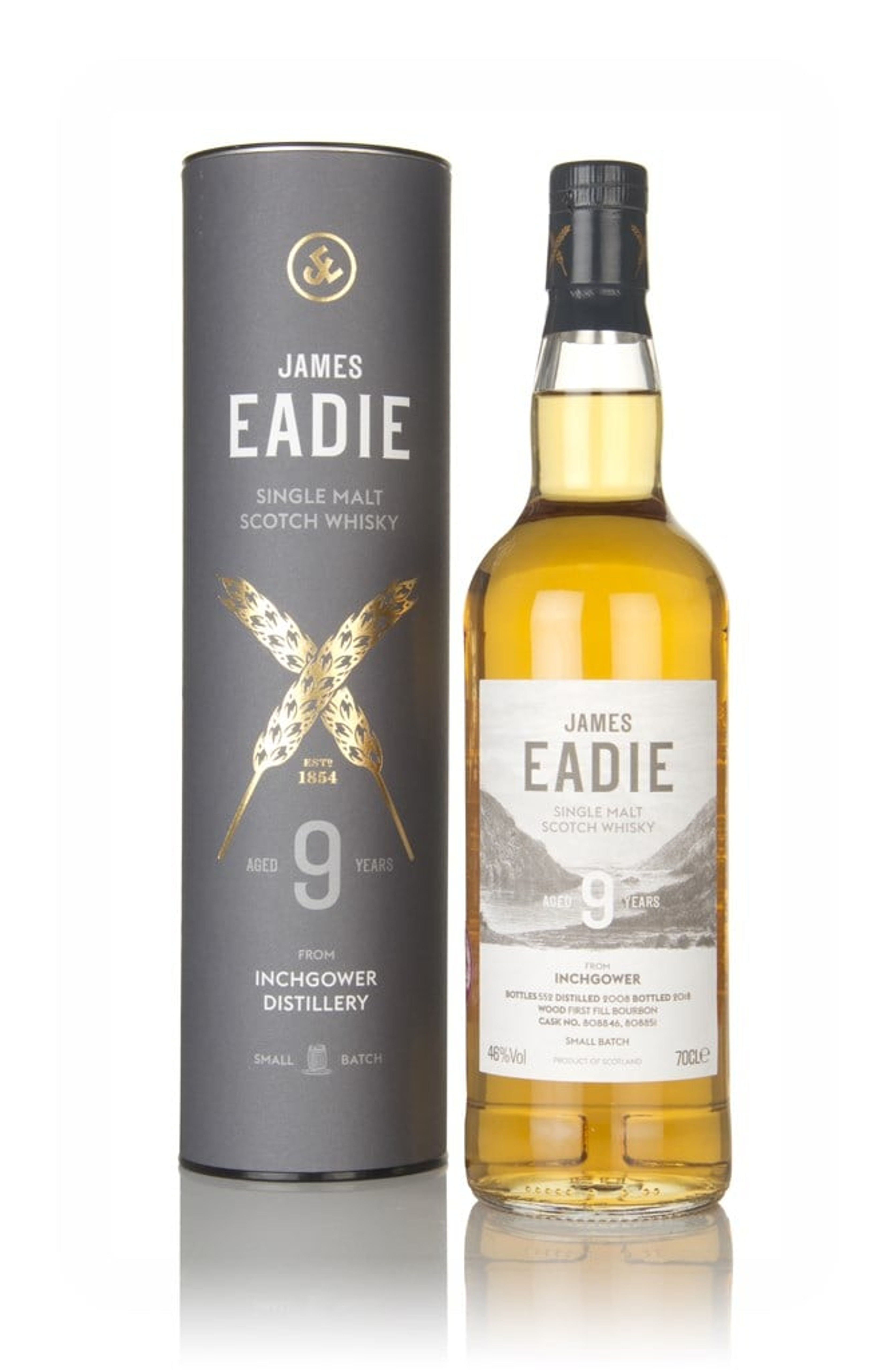 Inchgower 9 Year Old 2008 (cask 808846 & 808851) - Small Batch (James Eadie) 70cl