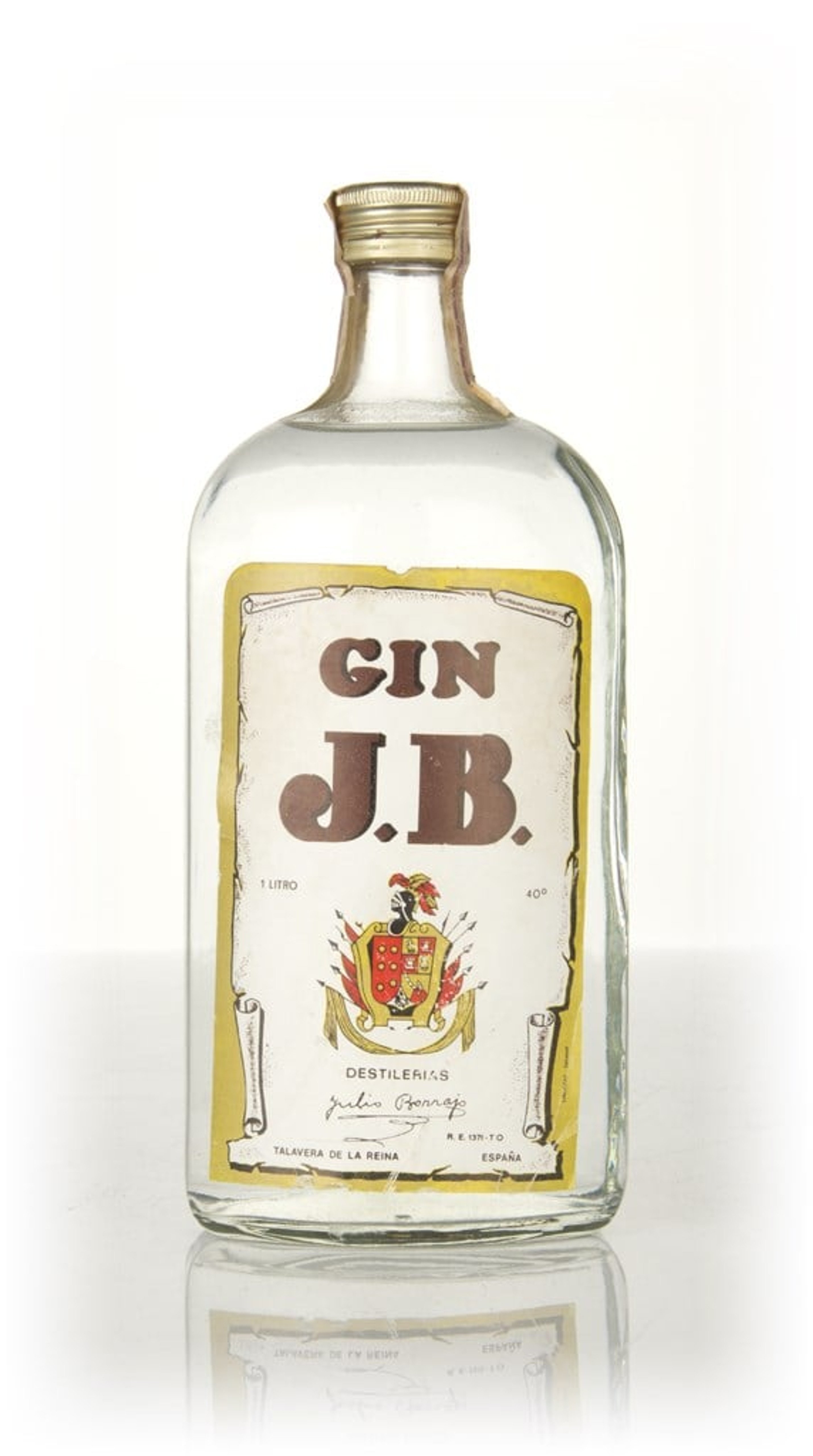 Gin J.B (1L) - 1970s 100cl