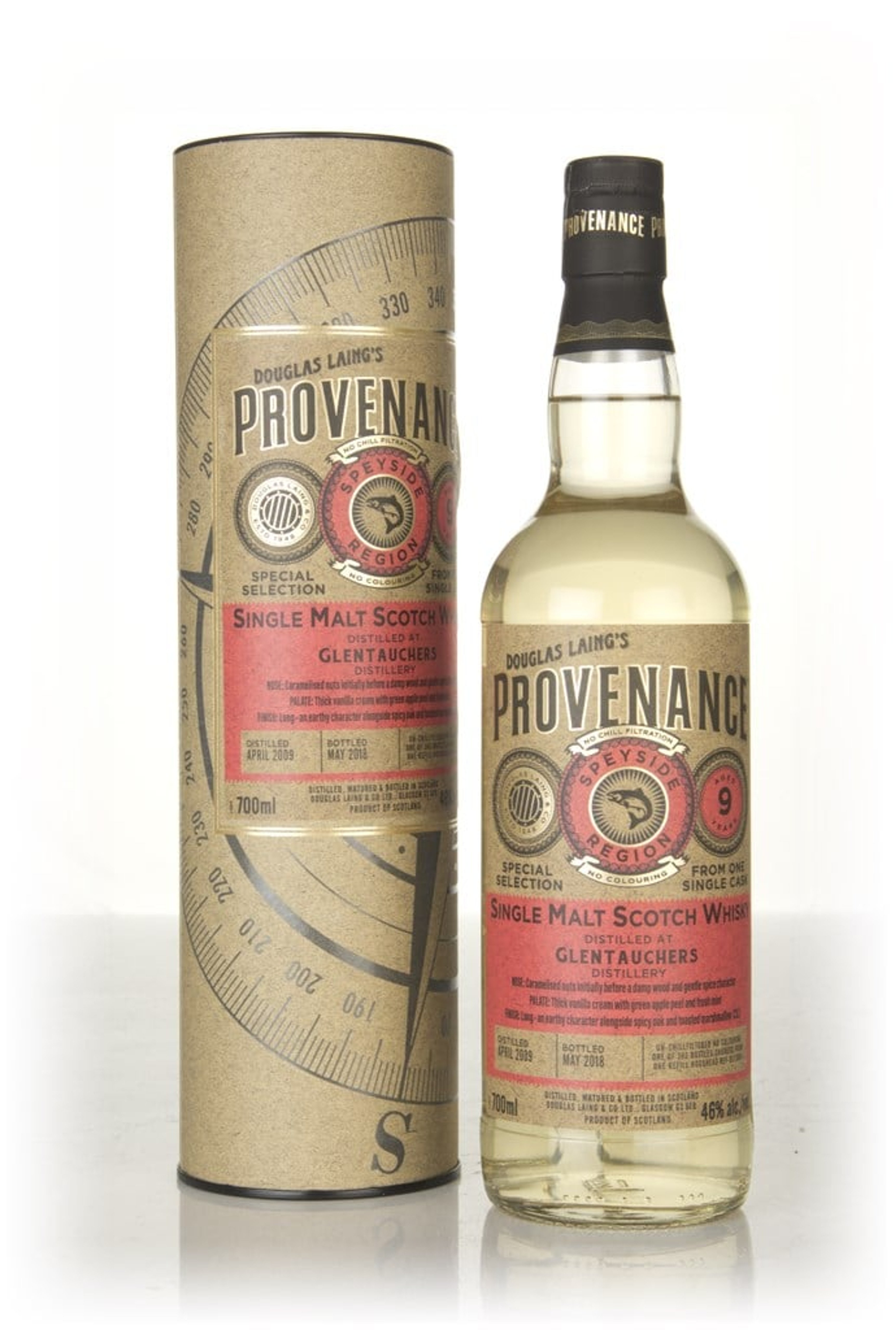 Glentauchers 9 Year Old 2009 (cask 12601) - Provenance (Douglas Laing) 70cl