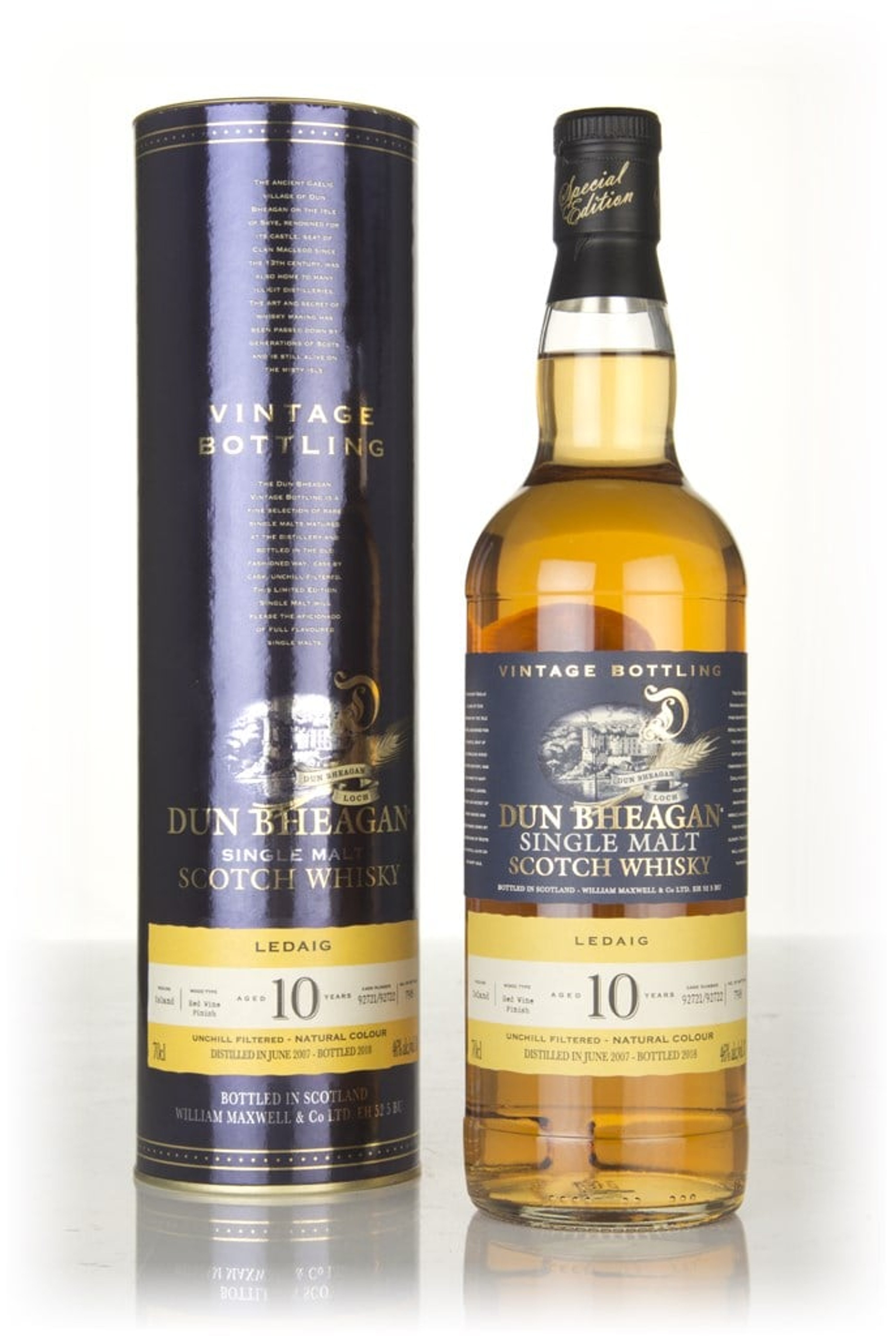 Ledaig 10 Year Old 2007 (cask 92721) - Dun Bheagan (Ian Macleod) 70cl