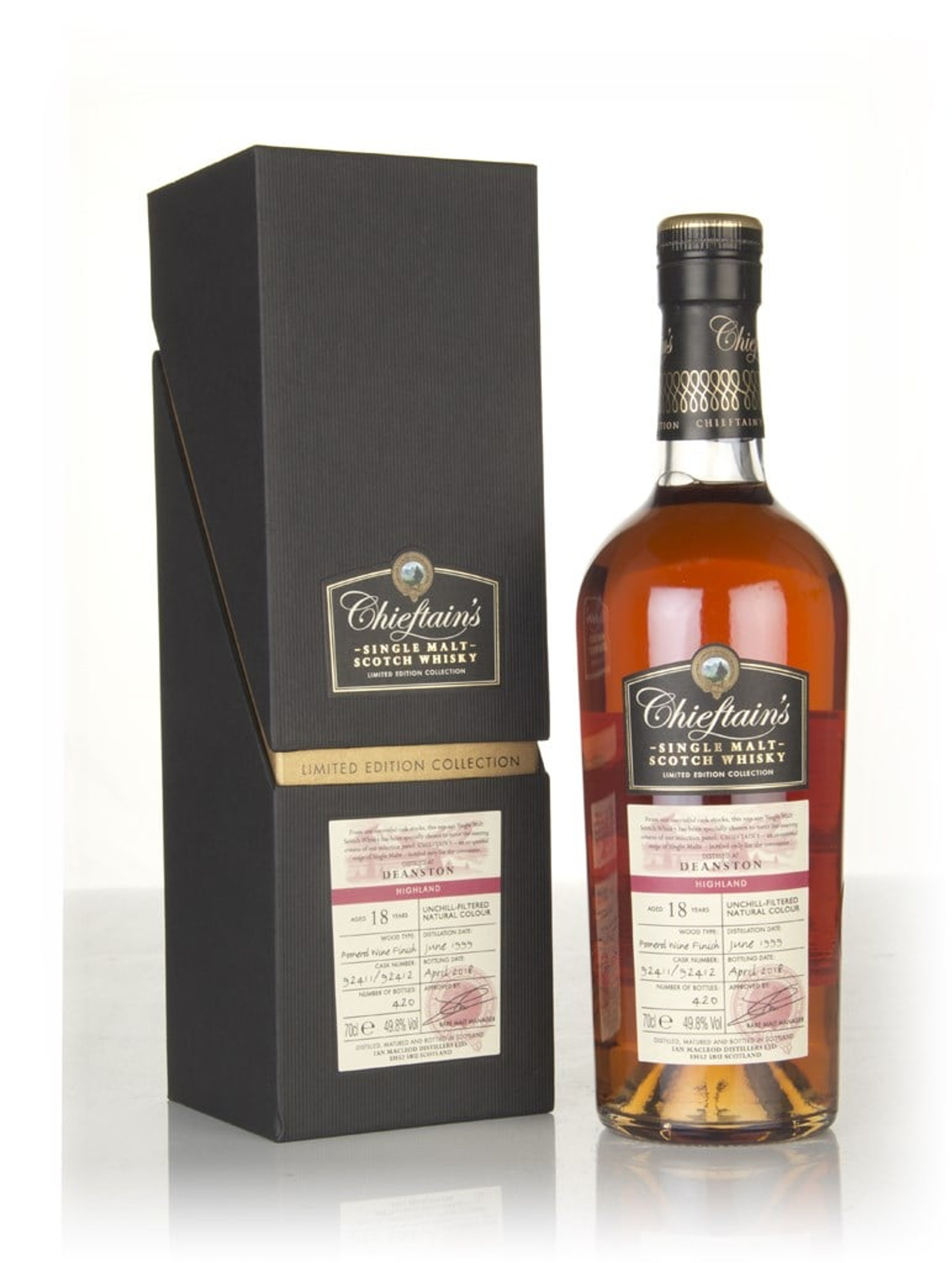 Deanston 18 Year Old 1999 (cask 92411 & 92412) - Chieftain's (Ian Macleod) 70cl