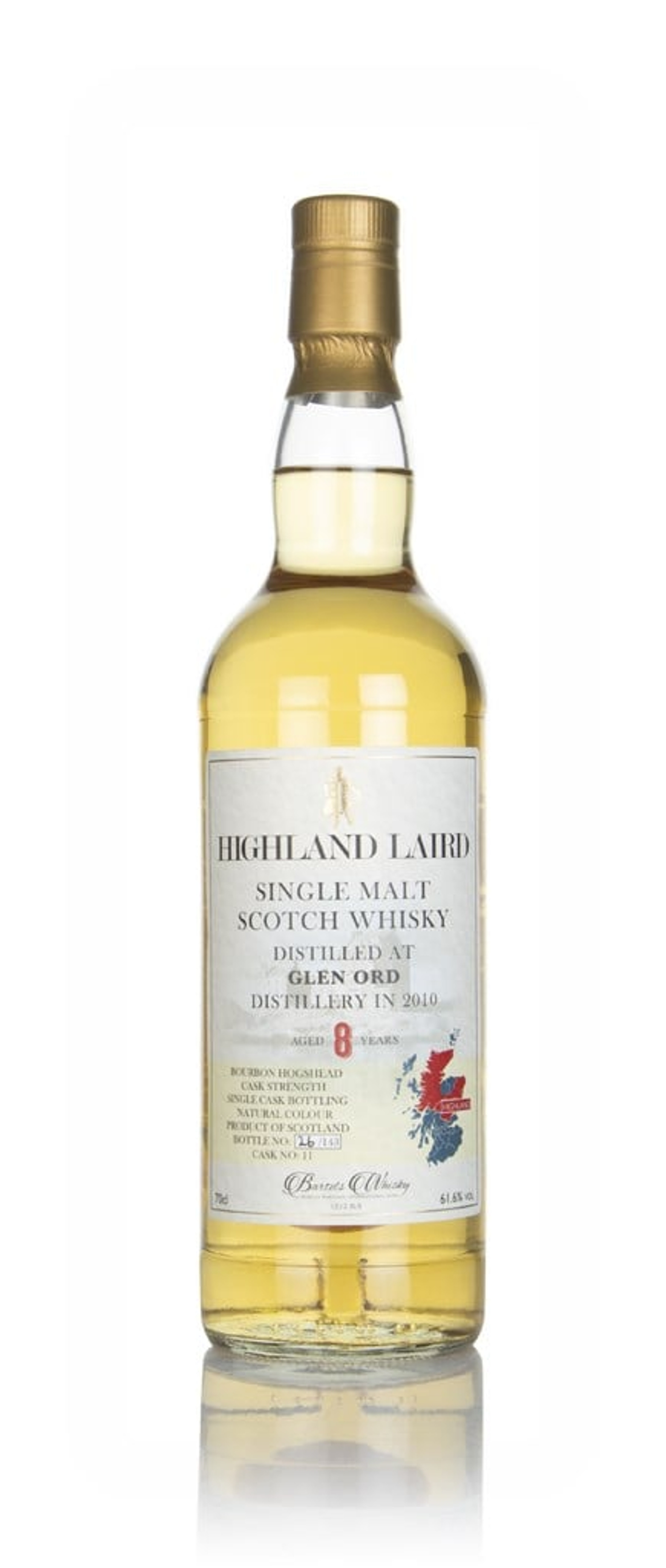 Glen Ord 8 Year Old 2010 (cask 11) -  Highland Laird (Bartels Whisky) 70cl