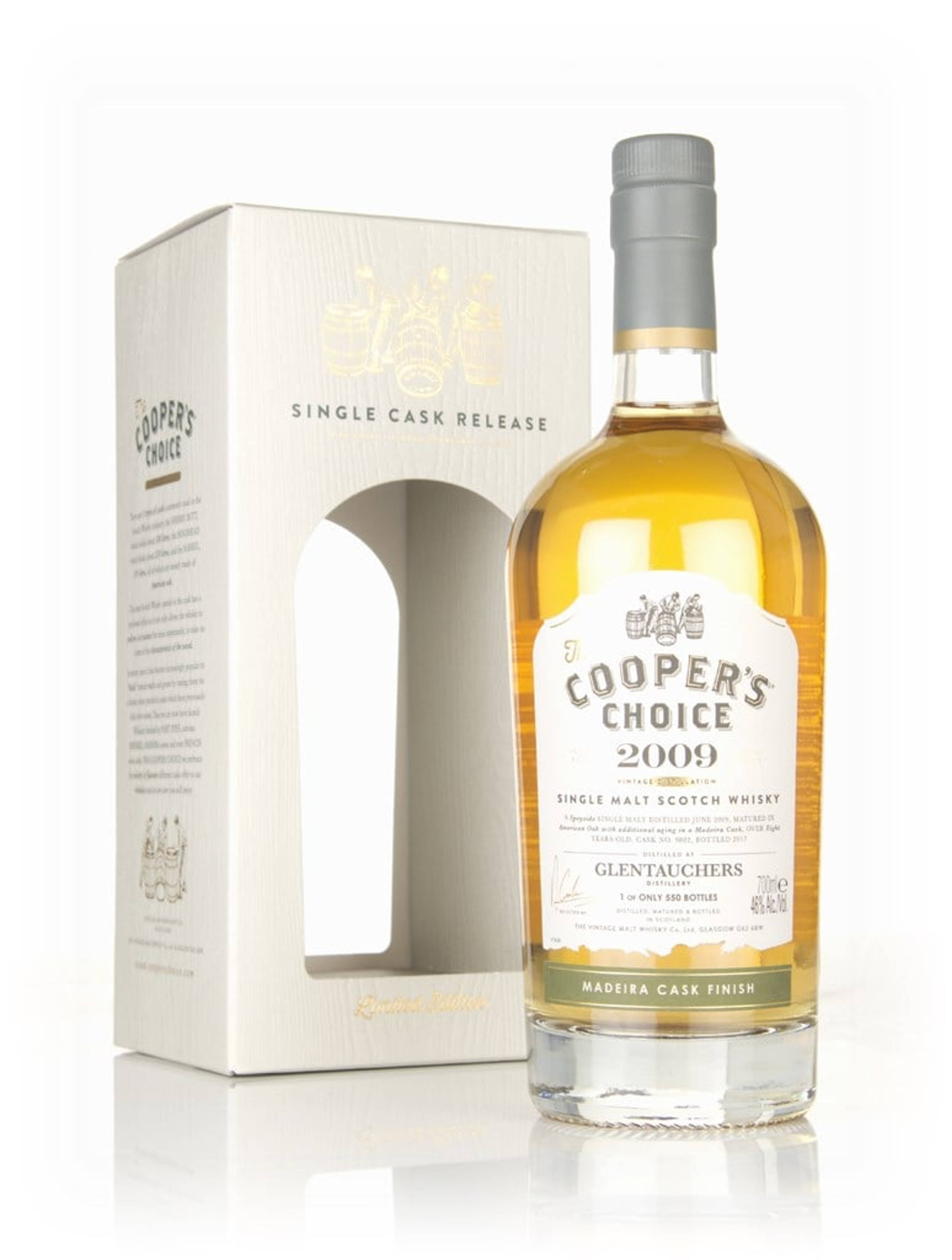 Glentauchers 8 Year Old 2009 (cask 9882) - The Cooper's Choice (The Vintage Malt Whisky Co.) 70cl