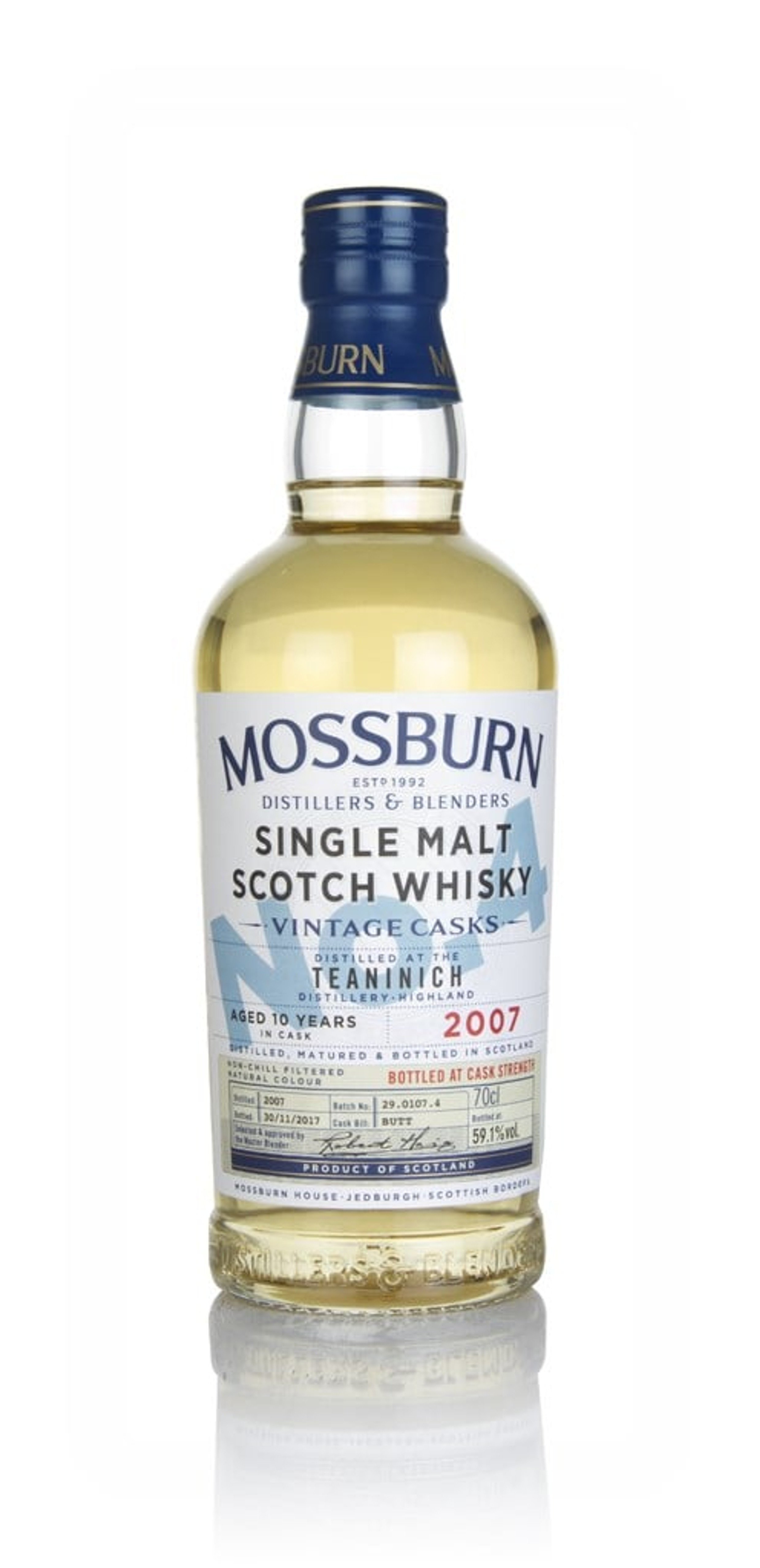 Teaninich 10 Year Old 2007 - Cask Strength (Mossburn) 70cl