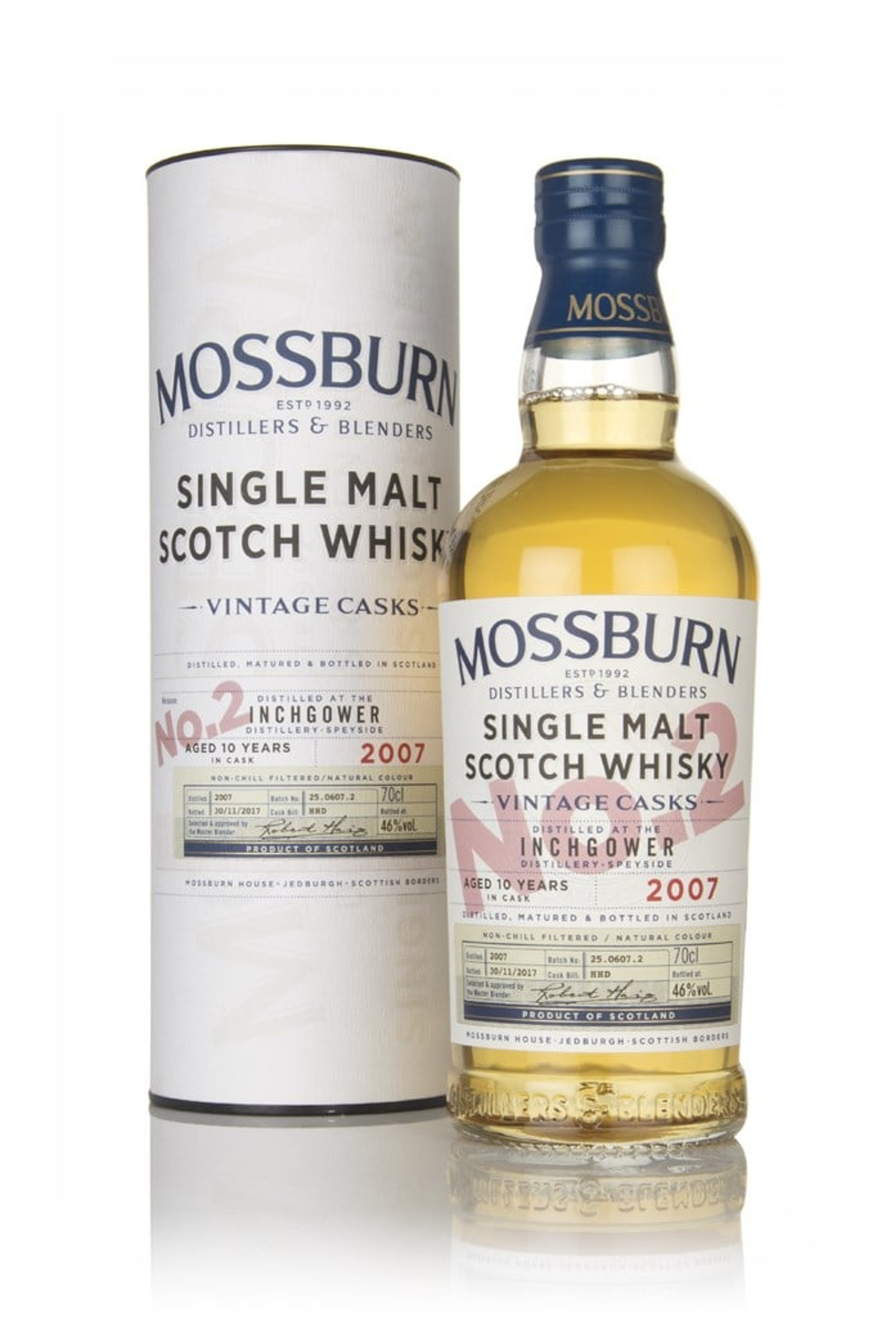 Inchgower 10 Year Old 2007 - Vintage Casks (Mossburn) 70cl