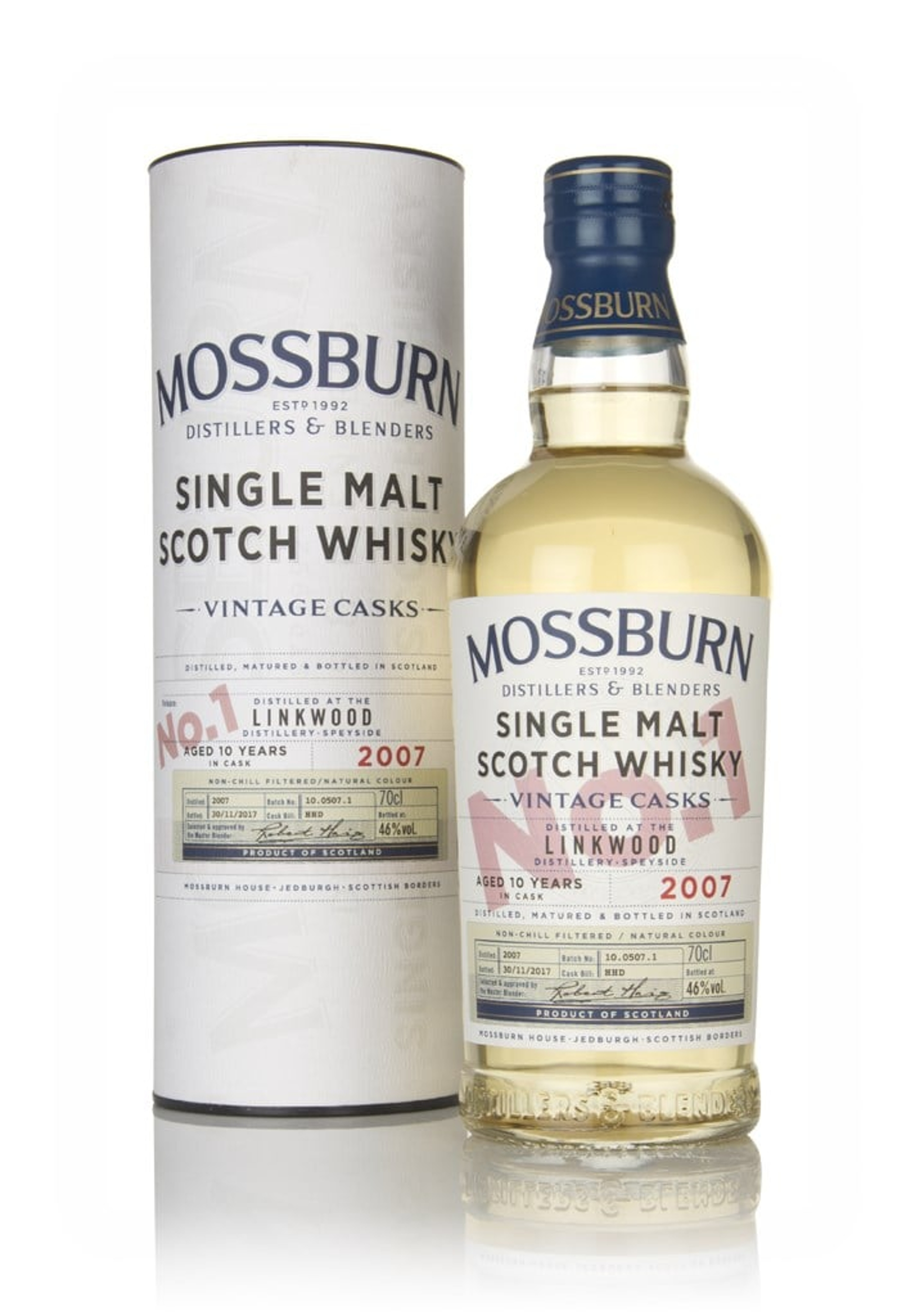 Linkwood 10 Year Old 2007 - Vintage Casks (Mossburn) 70cl