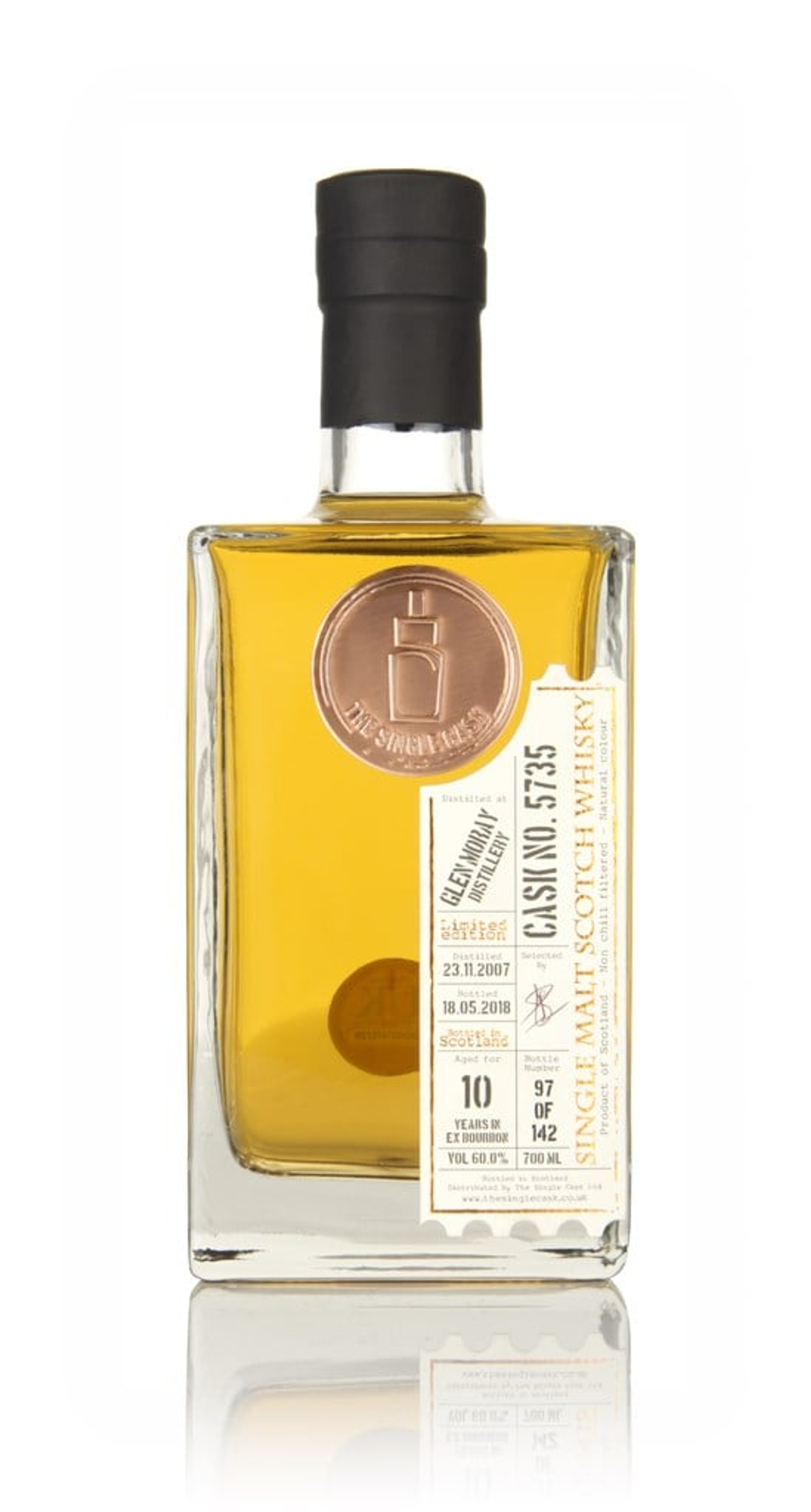 Glen Moray 10 Year Old 2007 (cask 5735) - The Single Cask 70cl