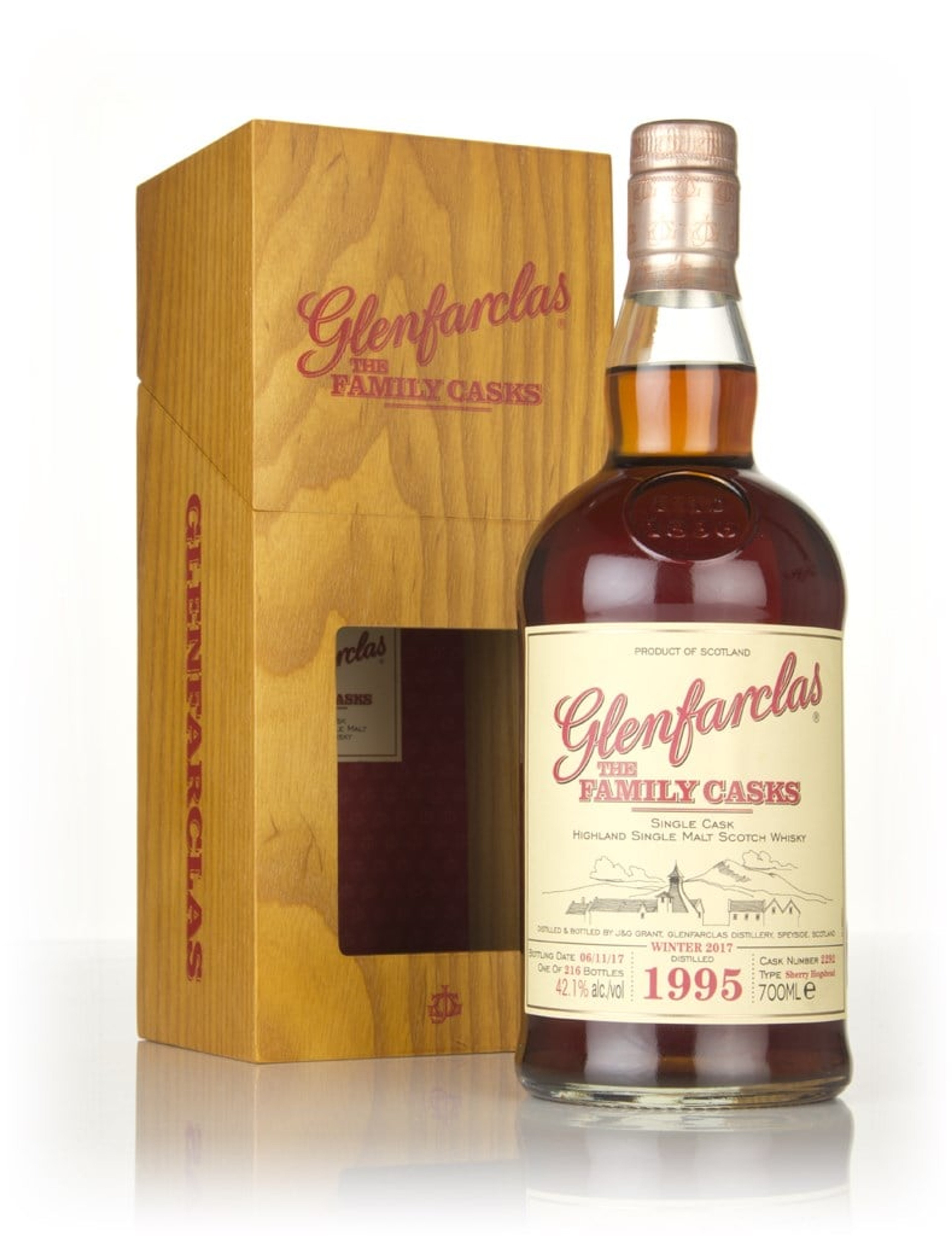 Glenfarclas 1995 (cask 2292) Family Cask Winter 2017 Release 70cl